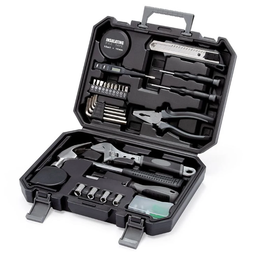 

XIAOMI JIUXUN 60Pcs Hand Tool Set General Household Repair Hand Tool Kit With Toolbox Storage Case Wrench Hammer Tape Plier #3