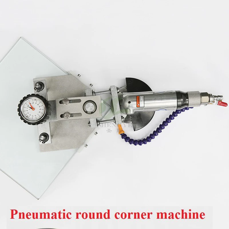Пневматическая машина для фаски стекла, новая маленькая машина для окантовки углов безопасности, шлифовальная машина, мозаичный камень, круглая угловая машина