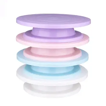 

DIY Cake Mold Cake Plate Turntable Baking Silicone Rotating Round Cake Decorating Tools Rotary Table Pastry Supplies Cake Stand