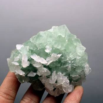 

239g Natural rare cube green fluorite mineral specimens Stones and crystals Healing crystal