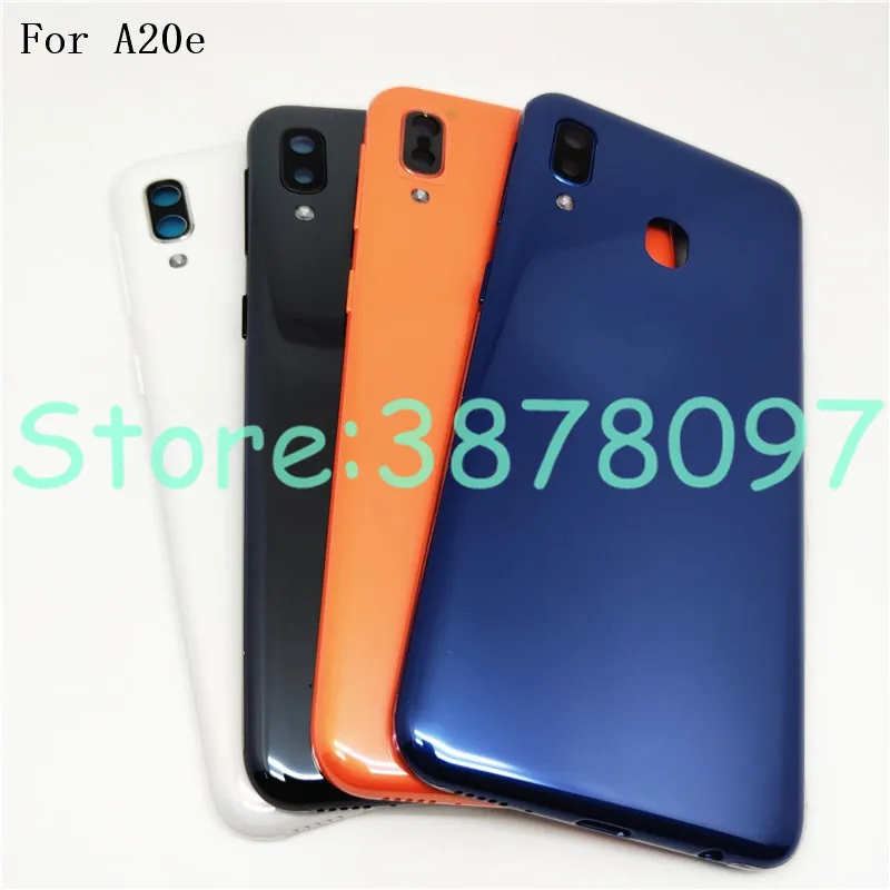 Задняя крышка аккумулятора для Samsung Galaxy A20E A20e A202 A202F A202DS с объективом камеры и