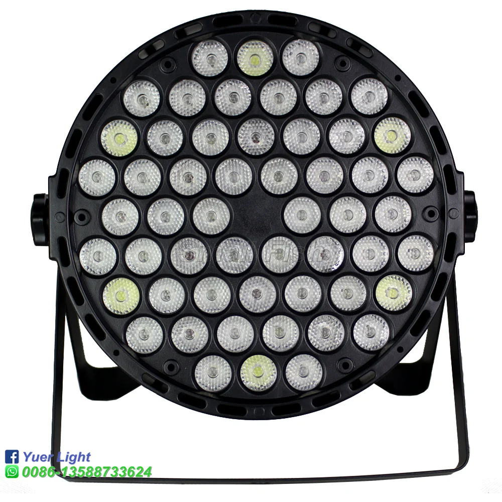 Najtaniej 2020 darmowa wysyłka reflektor led flat par 54X3W RGBW 4 kolory DMX reflektory par światło dyskotekowe etap efekt mycia oświetlenie projektor laserowy oświetlenie dj