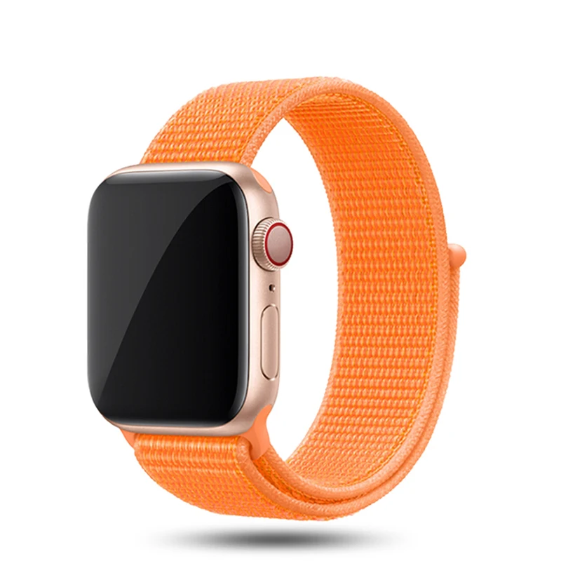 color35 Ремешок для Apple Watch, ремешок для Apple Watch 5, 4, 3, ремешок 44 мм/40 мм, спортивный ремешок Iwatch 5, 42 мм, 38 мм, нейлоновый ремешок для часов Correa Pulseira - Цвет ремешка: color35