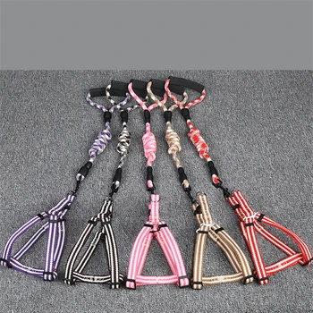 

Soft Pet Dog Harness Leash Set Adjustable Chihuahua Harness Vest Dog Leash for Small Medium Dogs Cats Pet Products Walking