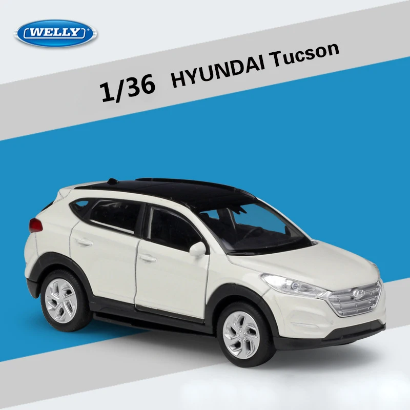 WELLY 1:36 Hyundai Tucson:Santafe:IX35 SUV Выдвижная машина ORV литая модель автомобиля из