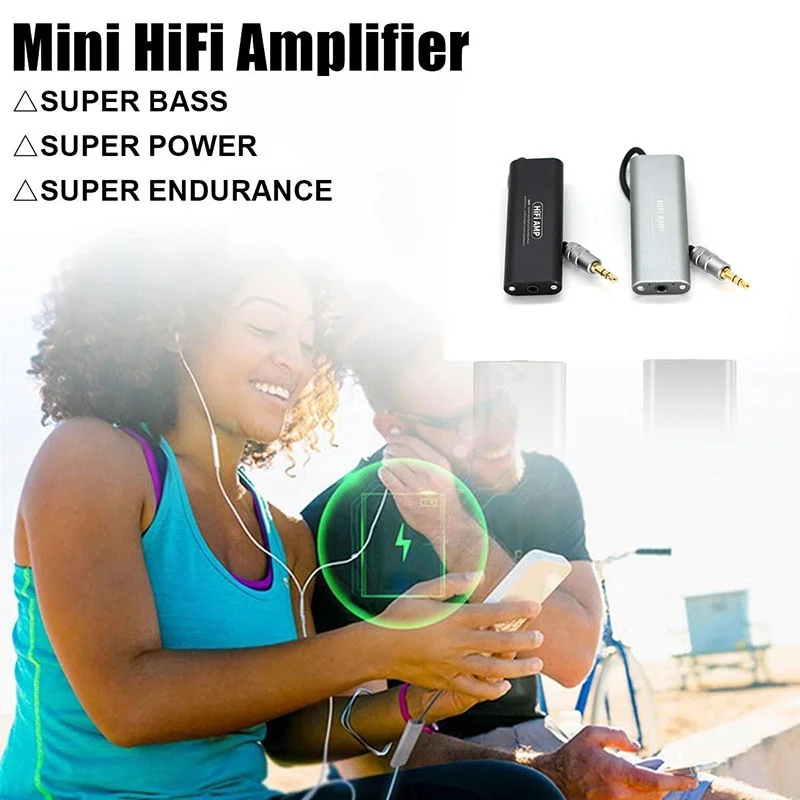 HIFI Headphone Amplifier Professional Portable Mini 3 5mm Earphone Audio Amplifier Stereo Headset Amplifier for Mobile Phones