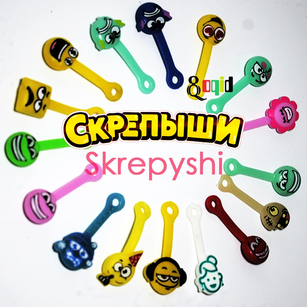 Hot Item Skrepyshi Straps 5 or 10pcs Clip Toy Cartoon Skrepyshy from Magnit Zombyshy Magnet Staple 1gNWbOqbZaa