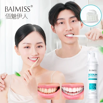 

BAIMISS Teeth Whitening Toothpaste Dental Tool Brightening Tooth Cleaner Fresh Breath Remove Plaque Stain Tooth Care Beauty 100G