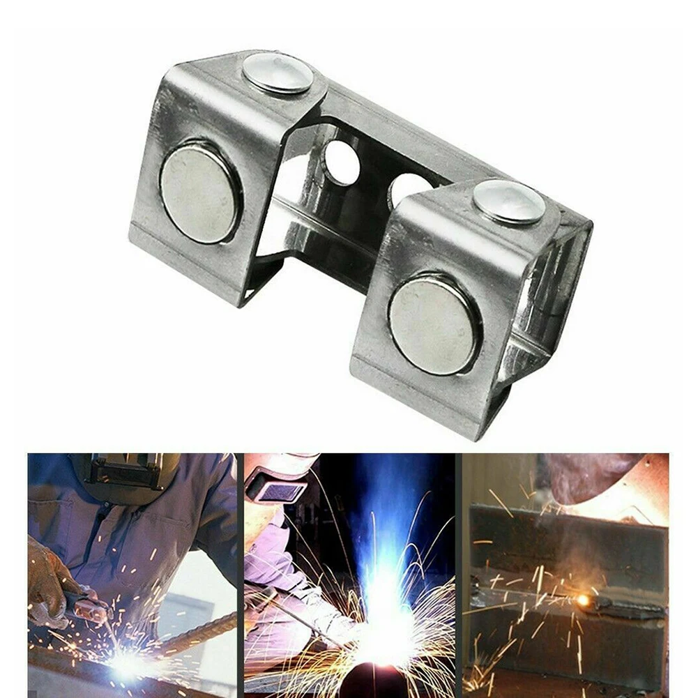 4pcs Magnetic V-type Clamps V-shaped Welding Holder Welding Fixture Adjustable  Clamps V Pads Hand Tools Metal Working Tool ► Photo 2/6