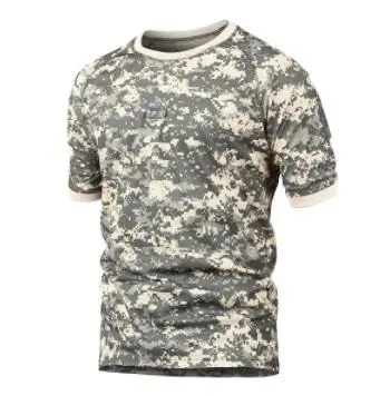 Уличная тактическая камуфляжная футболка армейская быстросохнущие Топы с