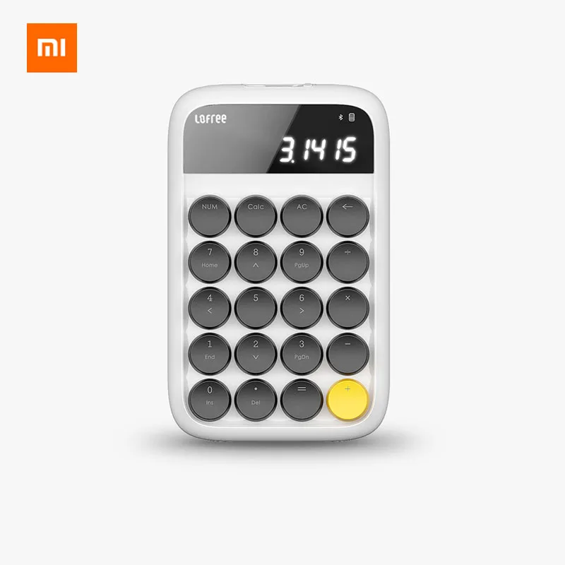 Xiaomi Lofree Bluetooth цифровая клавиатура многосистемная совместимая клавиатура с подсветкой Micro USB 800 мАч емкость смарт-калькулятор