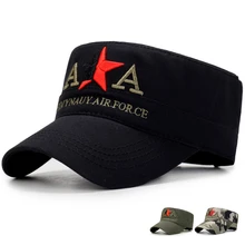 Модная вышитая пентаграмма плоская шляпа Солнцезащитная шляпа камуфляжная военная шляпа охотничья шляпа