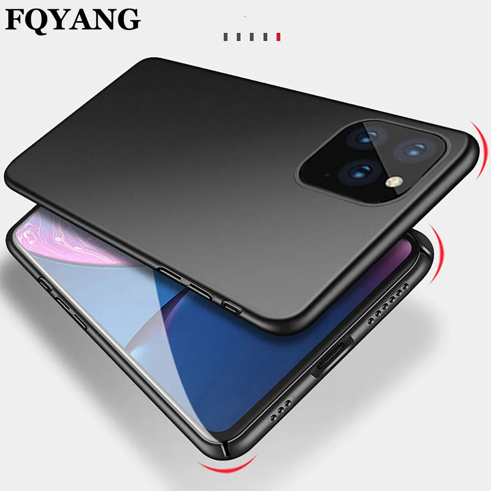 Роскошные жесткие ПК чехол для IPHONE XSMAX XS XR X 8PLUS 7 6 6S PLUS тонкий матовый Coque черный