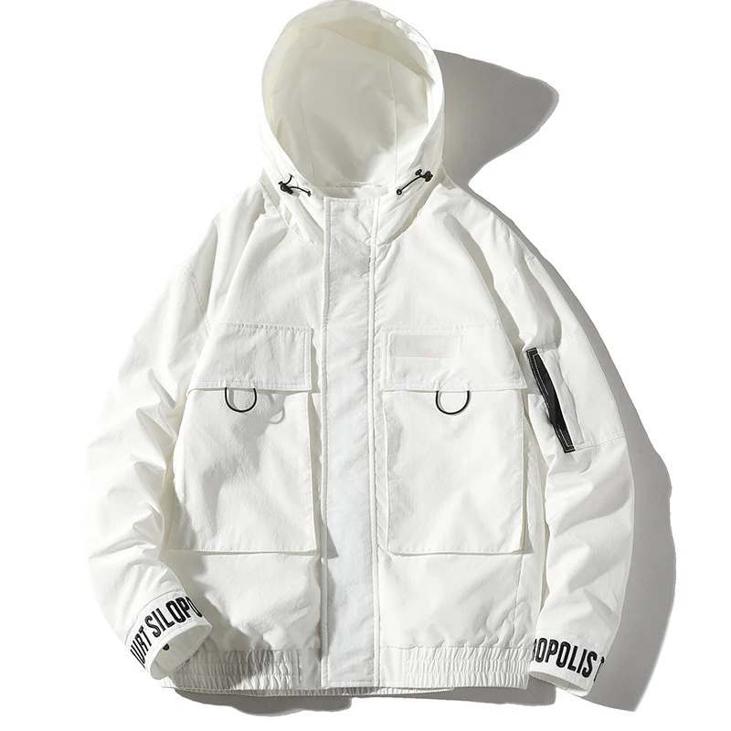 Cargo Tact полиэстер высокое качество модная мужская куртка с большим карманом шляпа съемная стеганая куртка весна осень зима - Цвет: WSL-702 ASIAN SIZE
