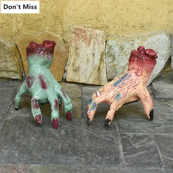 

Halloween Decoration Scary Moving Ghost Doll Hand Halloween Horror Props Running Hand Voice Control Electric Toy Decor Home Bar