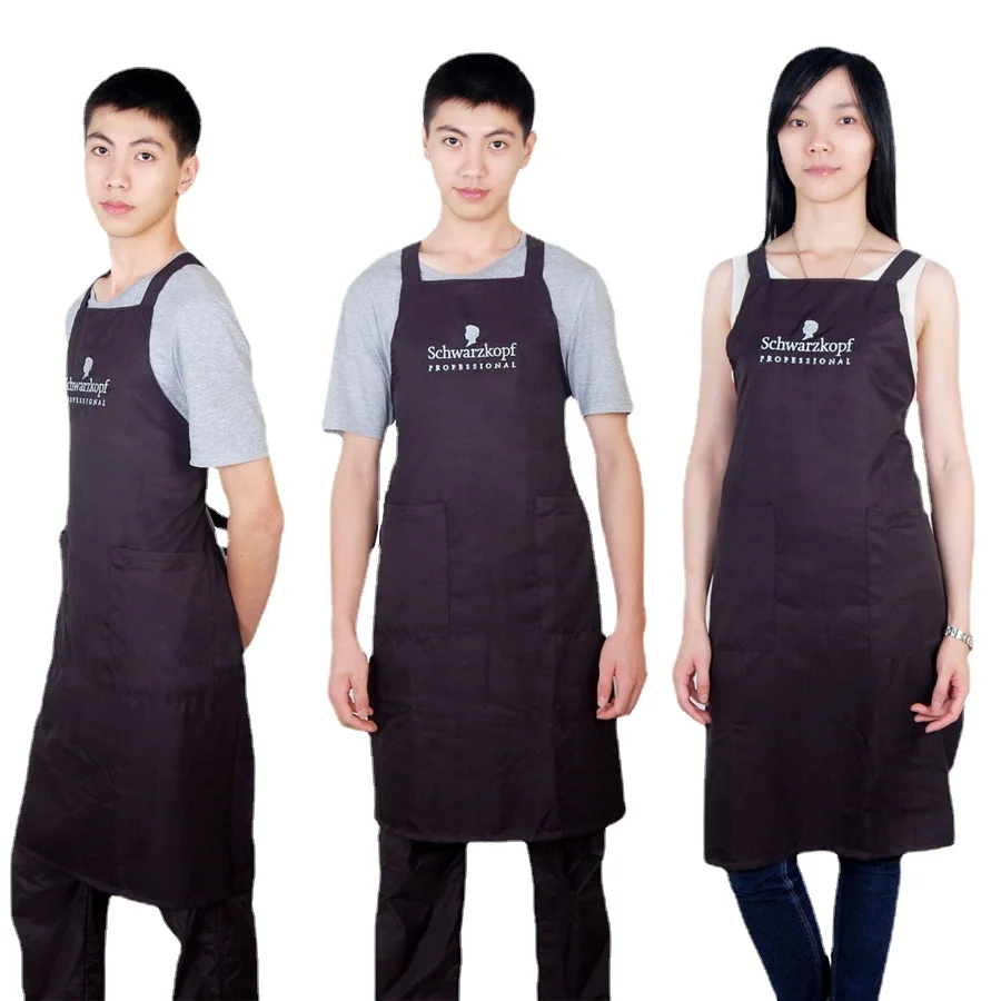 Black Color Hair Apron Universal For Men And Women, Hairdressing Apron SK-9 For Beauty Studio