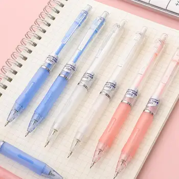 

1PC Sweet Candy Color Plastic Mechanical Pencil Press Automatic Pen with Eraser for School Office Writing Stationery Gift