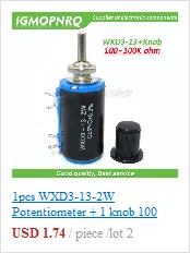 5 шт. B1K B2K B5K B10K B20K B50K B100K B1M 6Pin вал WH148 усилитель Dual Stereo потенциометры 1 К 2 К 5 К 10 К 50 К 100 К 1 м