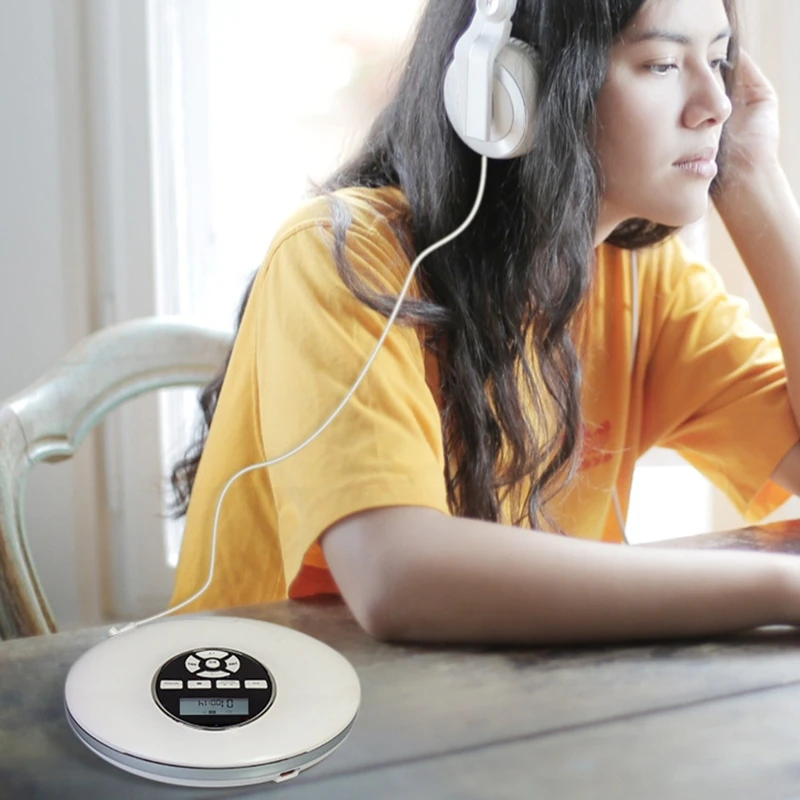 Round Portable Player Headphone HiFi Music Reproductor Walkman Discman Player Shockproof Lecteur
