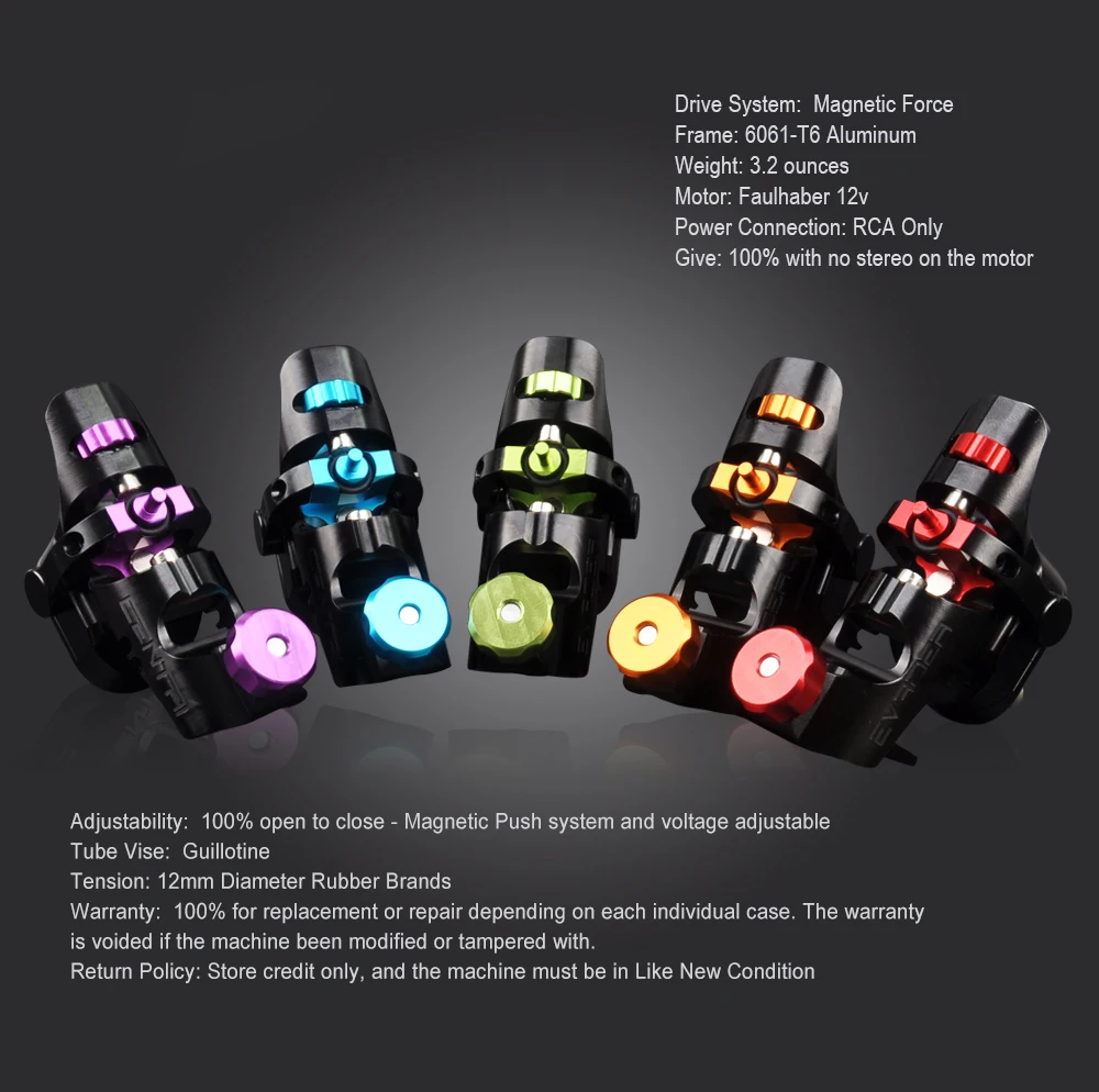 Máquina de Tatuagem Arma do Motor para Arma de Tatuagem Liga de Alumínio Spark Rotativa Shader Liner 5 Cores Sortidas Tatoo Microblading & 5 Spark rotativa máquina de tatuagem shader &