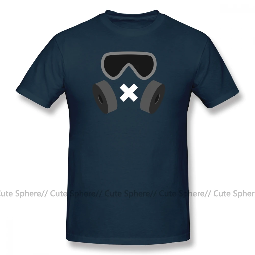 Футболка Rainbow Six, беззвучная футболка, 100 хлопок, 6xl, футболка с коротким рукавом, забавная Базовая Мужская футболка - Цвет: Navy Blue