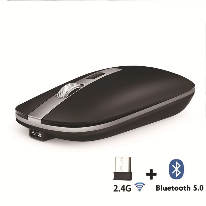 

2.4G Wireless Mouse Bluetooth Mouse Dual Mode Silent Mouse Optical Ergonomic Ultra-Thin Mice For PC Laptop Computer