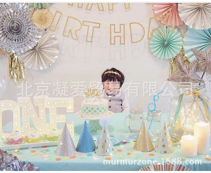 Японский стиль AliExpress Диагональ День Рождения флаг День Рождения Декоративные наряды латте искусство счастливый плакат "с днем рождения"