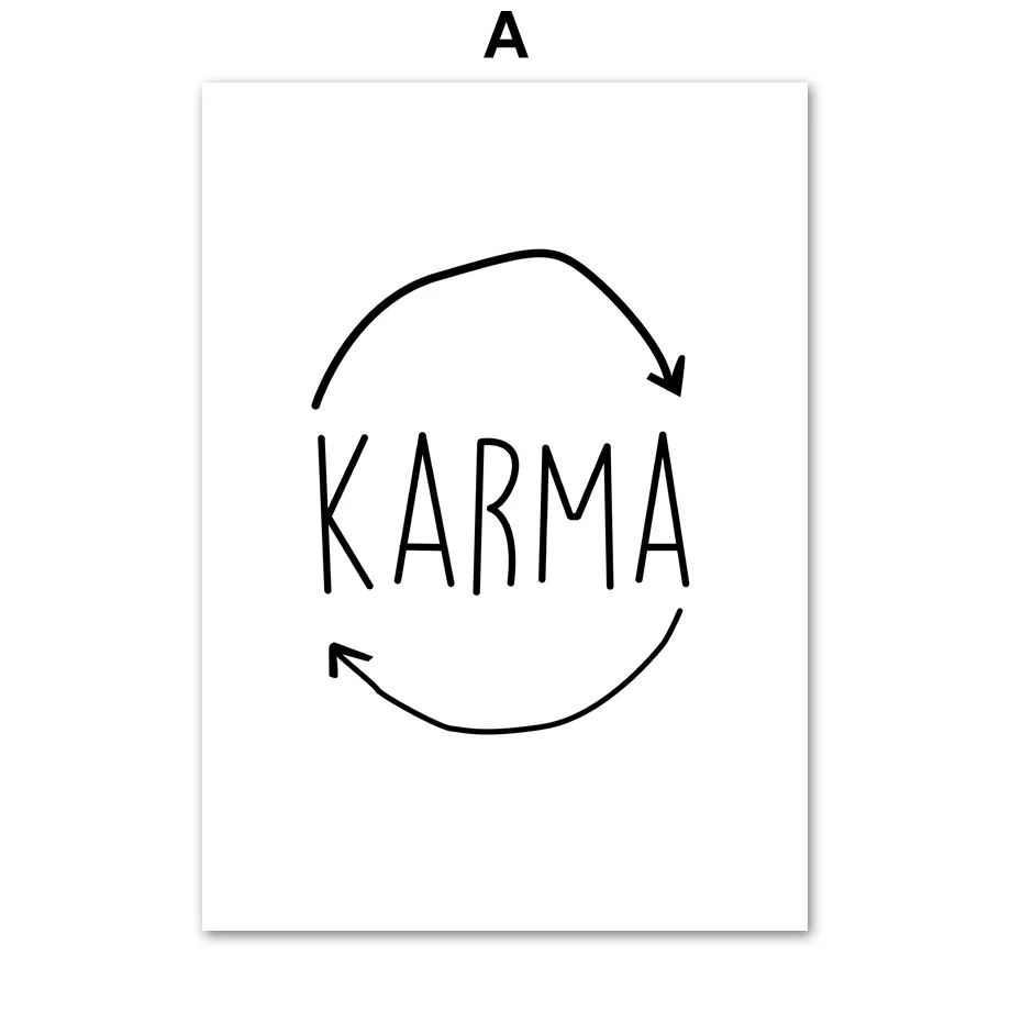 Туалетная бумага Karma скандинавские плакаты и принты настенные художественные картины на холсте Черно-белые настенные картины для декора гостиной ванной комнаты - Цвет: 01