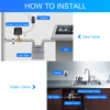 Tuya ZigBee-Válvula de agua y Gas inteligente, Control inalámbrico, automatización del hogar, funciona con Alexa y asistente de Google ► Foto 2/6