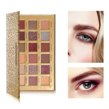 

Warm Earth Color Eyeshadow Powder Makeup Palette Matte Shimmer Eye Pigmented Powder Make Up18 Colors Eyeshadow