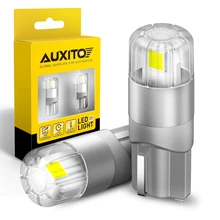 AUXITO-bombilla LED Canbus T10 W5W para Interior de coche, iluminación de 360 grados, 196 3030SMD, indicador lateral de posición de aparcamiento, 2 uds.