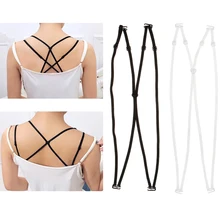 Женский Регулируемый супер эластичный бюстгальтер с перекрестными ремешками на плечах и спине, Сексуальный Невидимый бюстгальтер на бретельках