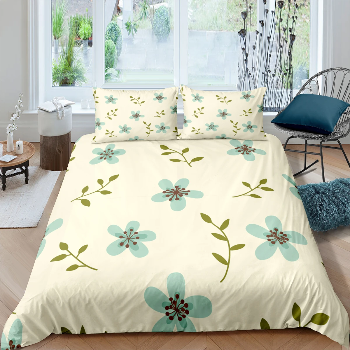 New 3pcs Queen Size Bedding Cover Cactus Cover Sets Aliexpress Set Bed Size Bedclothes Pattern Set Multiple Leafs Creative Duvet Comforter Bedding