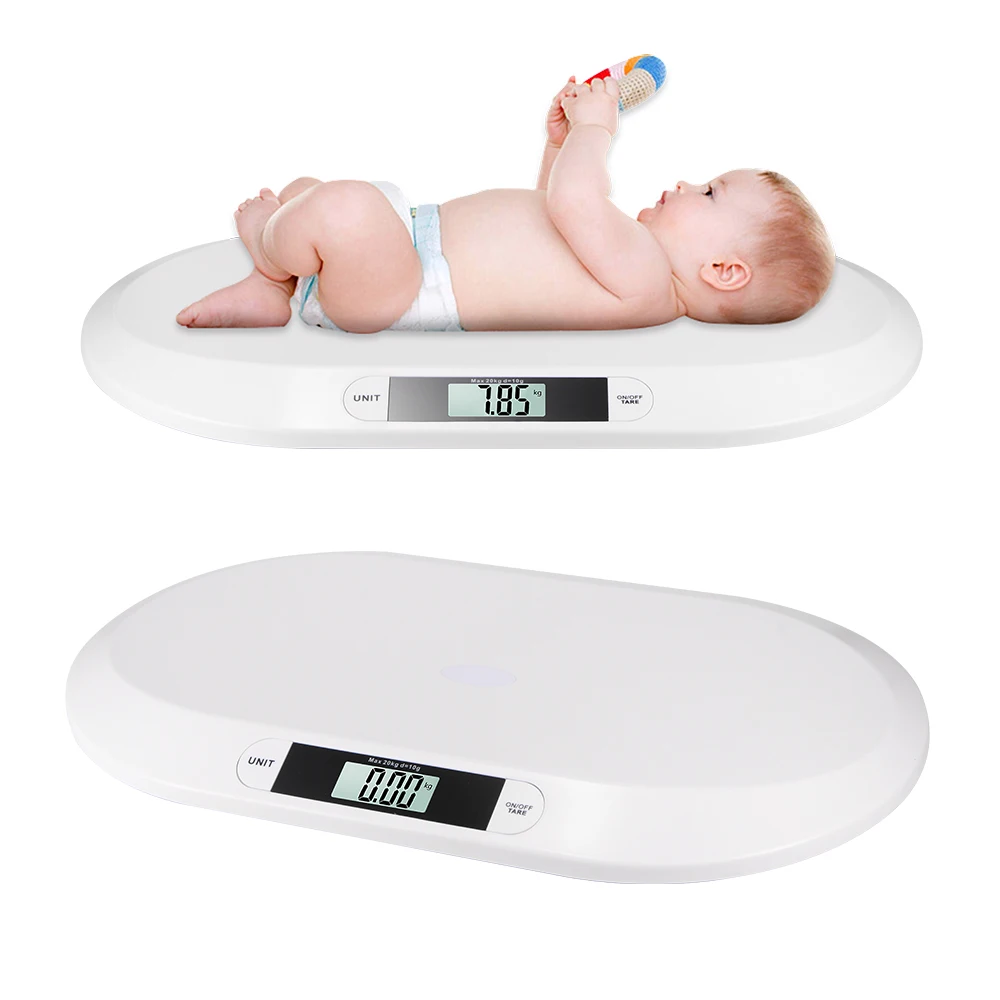 20kg/44lbs Digital Baby Weighing Scale LCD Display Bathroom Weigh Measure Scale Gdrasuya10 Baby Scale 