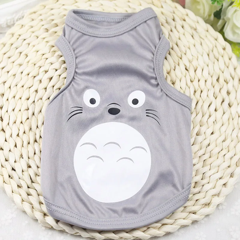 Vest-Totoro Модная одежда для домашних животных, костюм с котом, кеди, одежда, толстовка, Летний жилет с капюшоном, Уютная толстовка, одежда для кошек, пальто «Каттен» - Цвет: Vest-Totoro