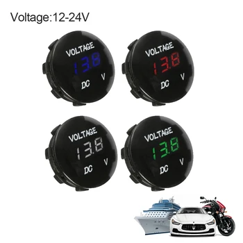 

DC 12V-24V Car Motorcycle Waterproof LED Panel Digital Voltage Meter Display Voltmeter Car and motorcycle voltmeter modification
