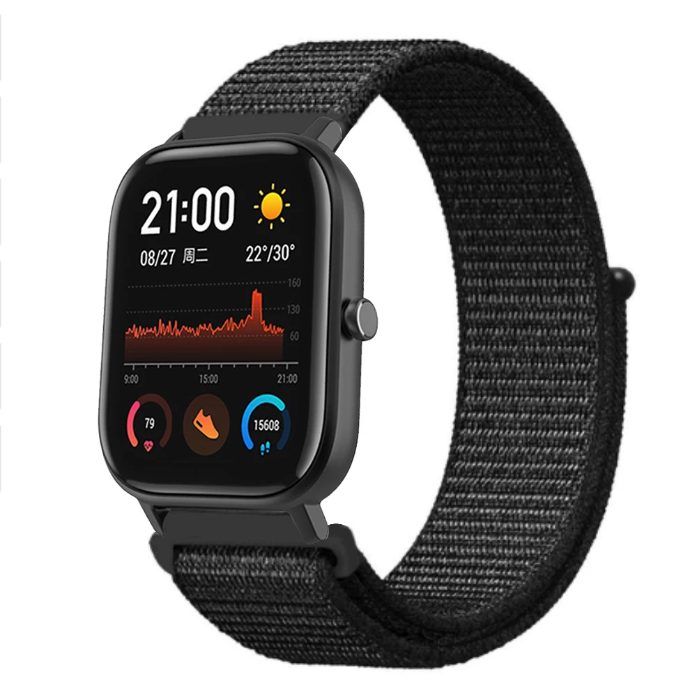 Для Huami Amazfit GTS Band 20 мм ультра мягкая петля нейлон холст сменный ремешок для часов легко снимается для Amazfit GTS браслет 20 мм - Цвет: A7