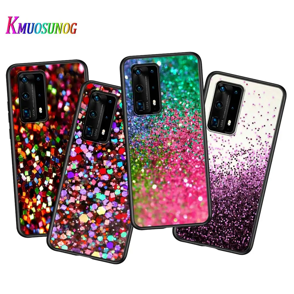 Матовый чехол для телефона Huawei P40 P30 P20 Pro Lite E Plus 5G с блестящим принтом песка P10 P9 P8