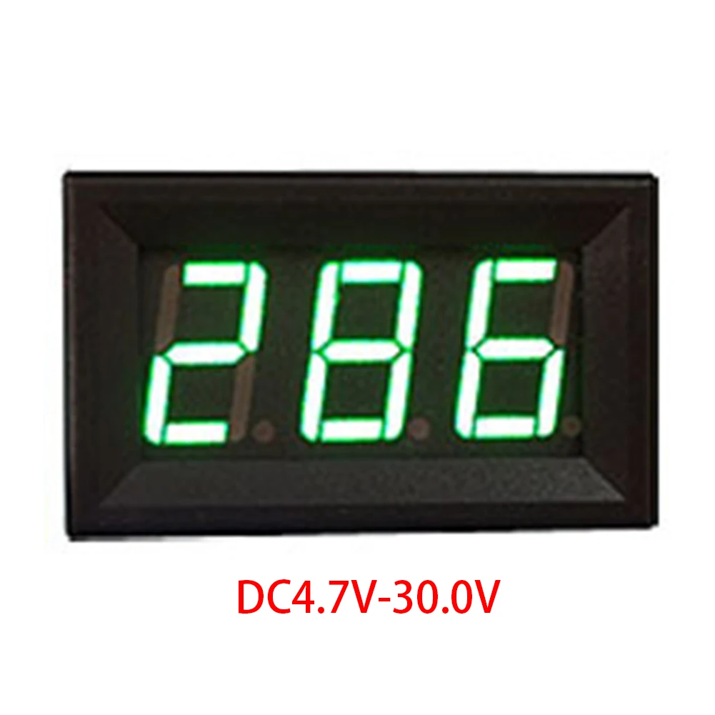 

0.56in Led Mini Safe Auto Detect Reverse Connection Protection Measuring Universal DC 4.5-30V Digital Voltmeter