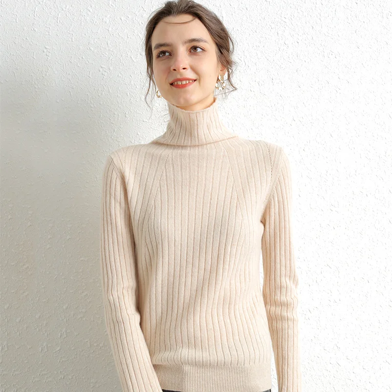 New Fashion Cashmere Sweater Women Casual Long-Sleeved Turtleneck Female Wool Pullover Winter Ladies Bottoming Knitted Tops 2020 | Женская