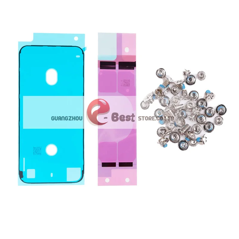3 шт./компл. полный винт для iPhone 6S 7 8 Plus X XR XS MAX Батарея клейкие полоски+ ЖК-дисплей Дисплей Водонепроницаемый ободок уплотнение клей Sti