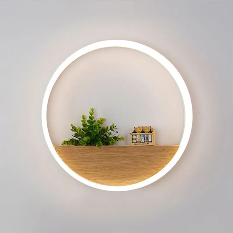 Modern Led Lamps For Bedroom Bedside Mirror Home Lighting Stairs Loft Wall Light Sconce White Iron Indoor Fixtures 110-220v