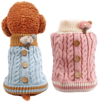 

New Winter Dog Sweater Jacket Pet Dogs Comfortable Cloth Small Dog Clothes Puppy Sweater Christmas Dog Sweater Warm Product