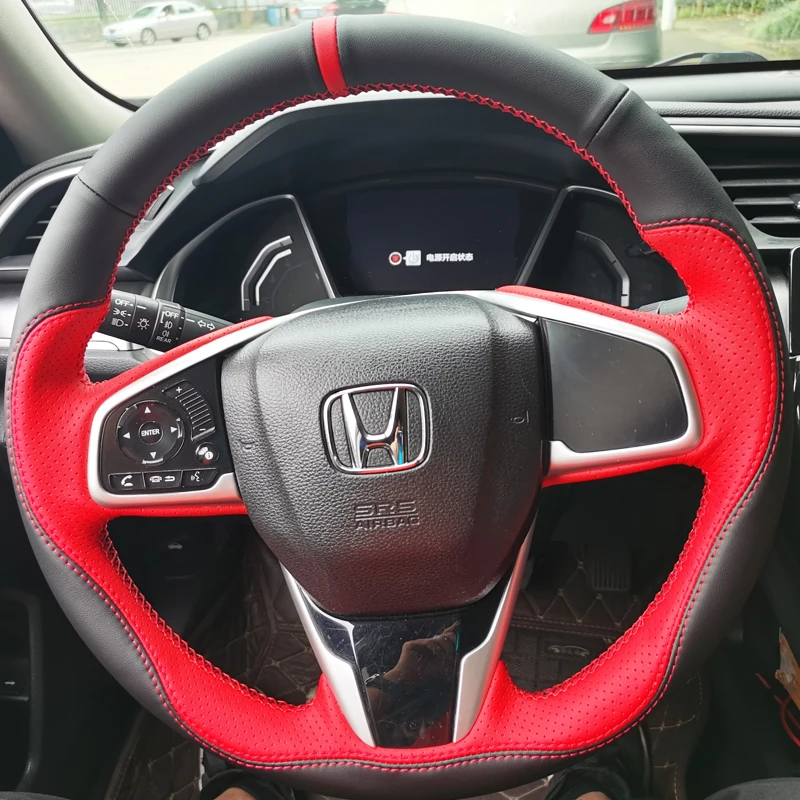 

Для Honda Crider Civic Envix Breeze CRV нефритовый Avancier SPIRIOR Сделай Сам кожаный интерьер чехол рулевого колеса автомобиля