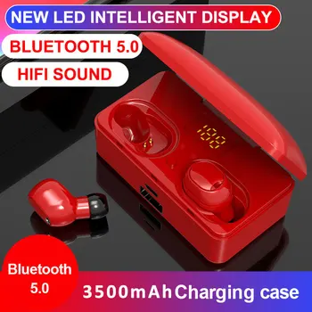 

Touch Control TWS Headphone IPX7 Waterproof LED Digital Power Display Bluetooth 5.0 DSP Sport Music Headset For Xiaomi Samsung