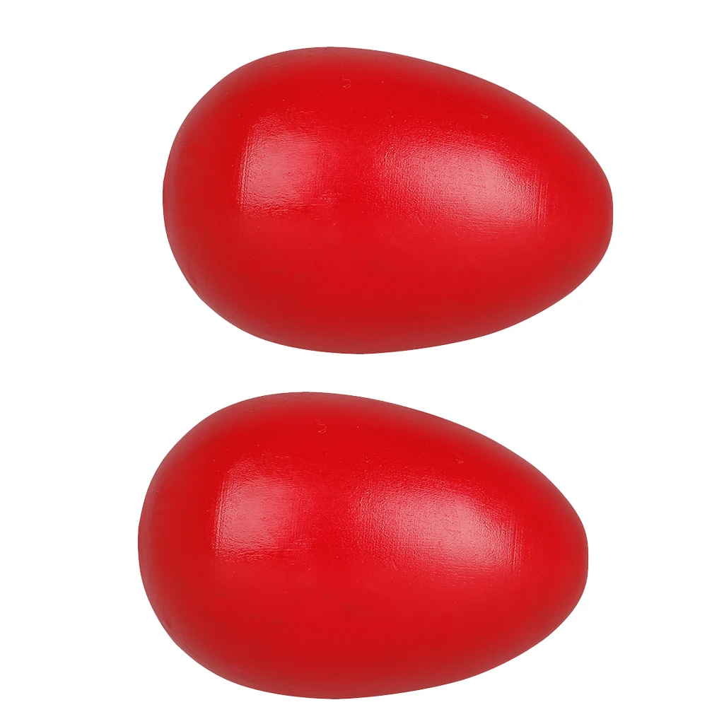 1 Pair Musical Toys Wooden Sand Eggs Kids Baby Shake Toys Gifts Comfor Grip