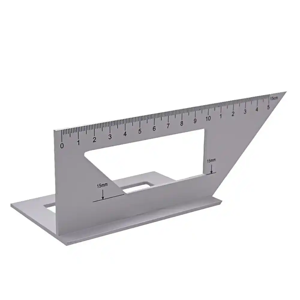 Aluminum Woodworking Scriber T Ruler Multifunction 45//90 Degree Angle Ruler 15cm