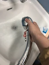 Shower-Head Stop-Button Rotating Water-Pressure Adjustable Degrees 360 with 3-Mode