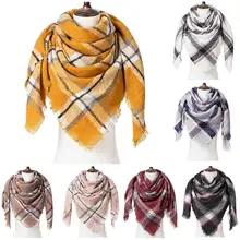 Шарф женский плед одеяло шарф шарфы женский теплый шарф кашемировый треугольный шарф женский большой размер шали и шарфы