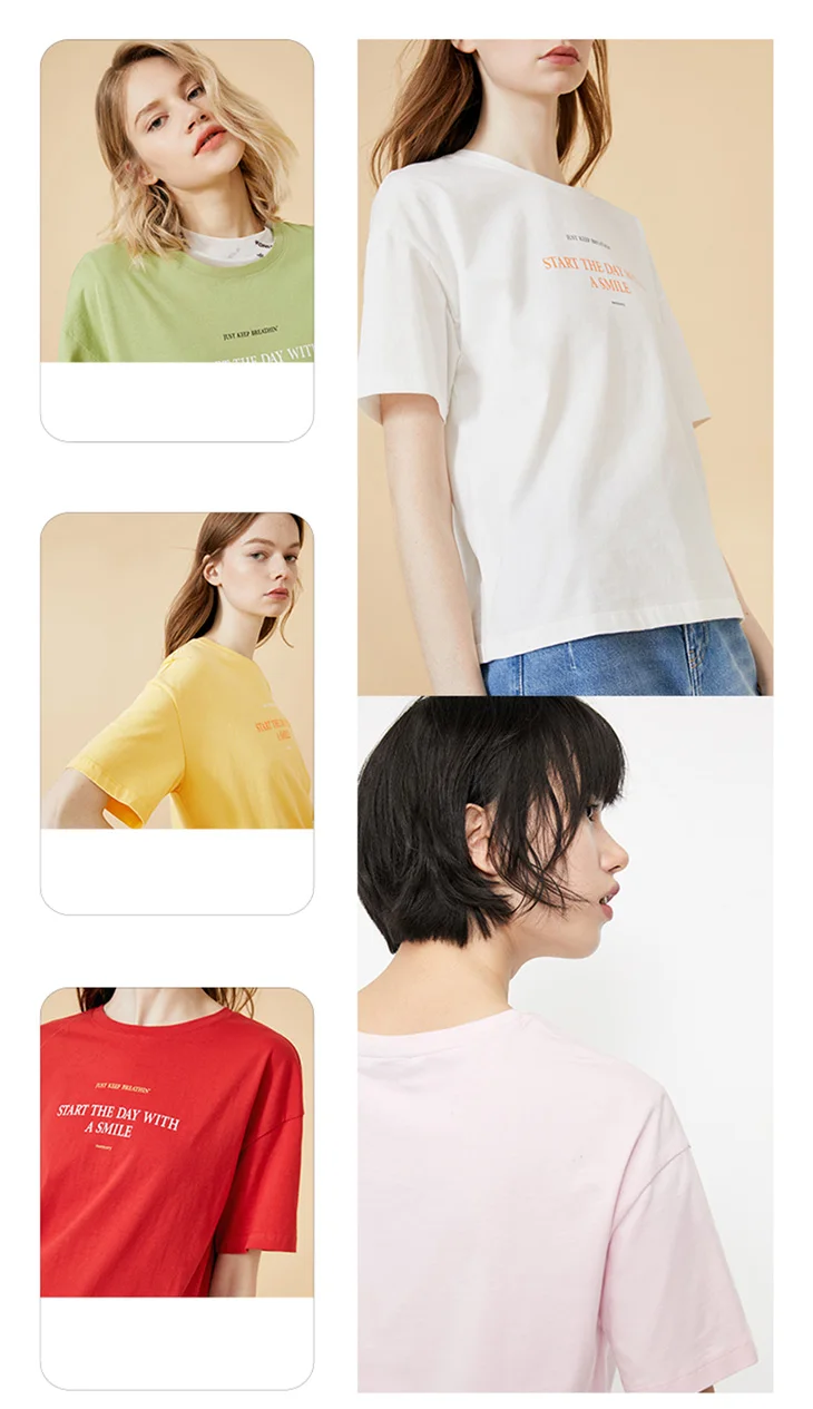 ONLY Women's Letter Print Short-sleeved T-shirt | 120101578